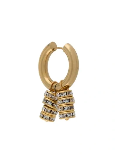 Shop Timeless Pearly Embellished Discs Earrings In Gold