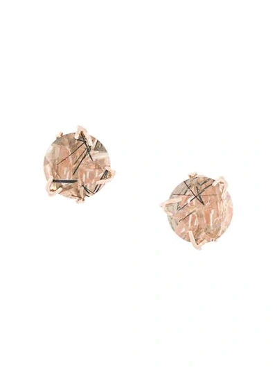 Shop Wouters & Hendrix Reves De Reves Tourmaline Quartz Earrings In Pink