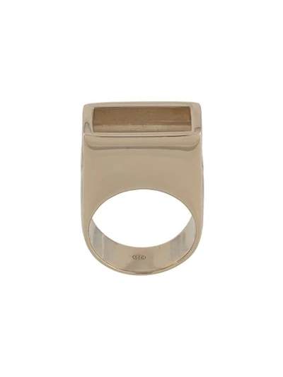 Shop D'heygere Canister Ring In Gold