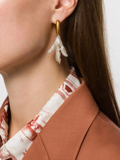 Shop Timeless Pearly Multi-pearl Earrings In Gold