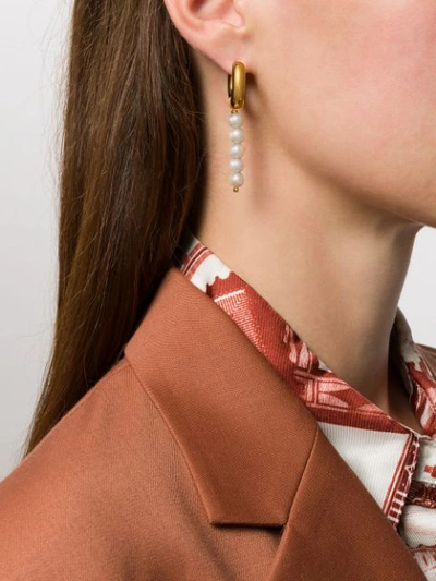 Shop Timeless Pearly Multi-pearl Earrings In Gold