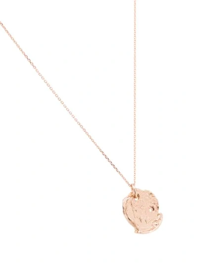 Shop Alighieri 9kt Rose Gold Forgotten Memory Necklace In Pink