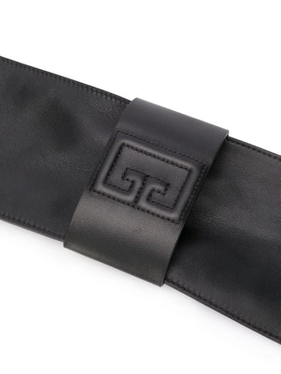 Shop Givenchy Oversized Belt In Black