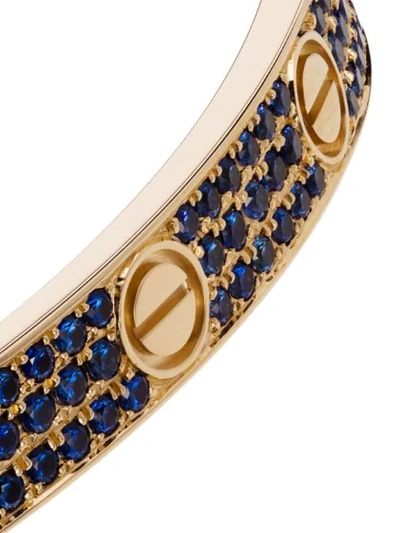 Shop Mad Paris Customised 18kt Gold Cartier Love Bracelet