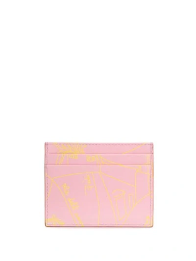 Shop Emilio Pucci Floral Print Cardholder In Pink