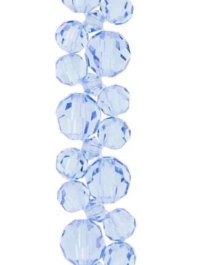 Shop Simone Rocha Crystal-embellished Drop Earrings In Blue