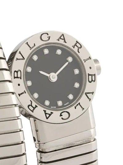 Pre-owned Bvlgari 2000  Tubogas 20mm In Silver