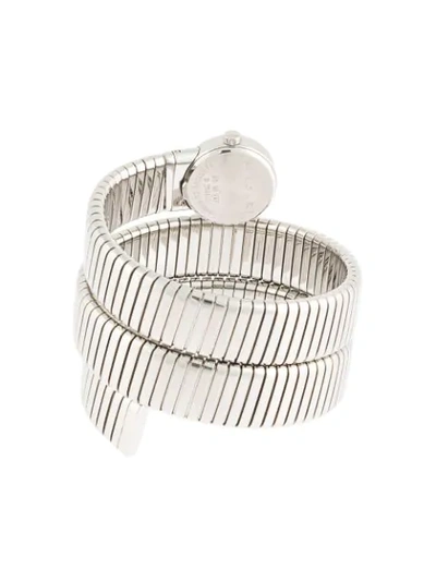 Pre-owned Bvlgari 2000  Tubogas 20mm In Silver