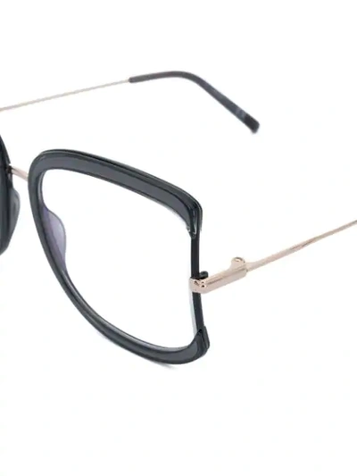 Shop Tom Ford Oversized Square Frame Glasses In Black
