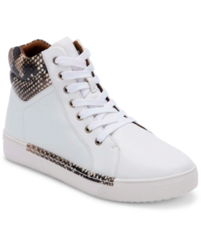 Shop Aqua College Women's Georgia Sneakers, Created For Macy's Women's Shoes In White/snake