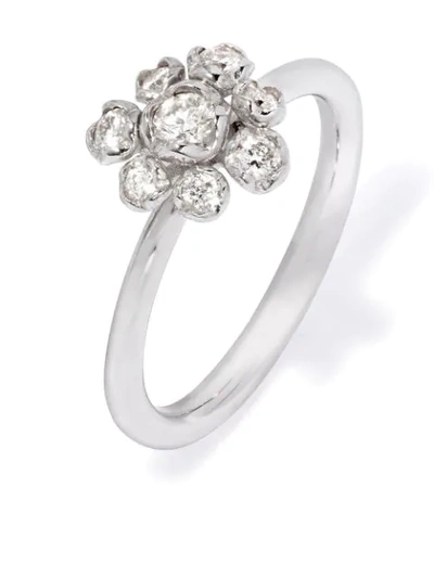 Shop Annoushka X Ramadan 18kt White Gold Marguerite Diamond Large Ring In 18ct White Gold