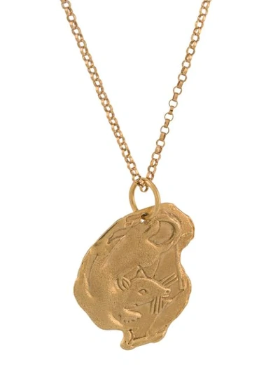 Shop Alighieri Year Of The Rat Necklace In Gold