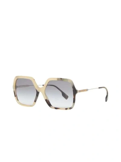 Shop Burberry Oversize Square-frame Sunglasses In Neutrals