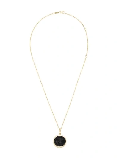 Shop Azlee Coin Necklace In Gold