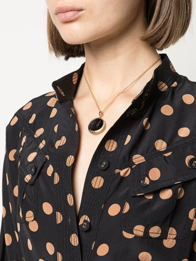 Shop Azlee Coin Necklace In Gold