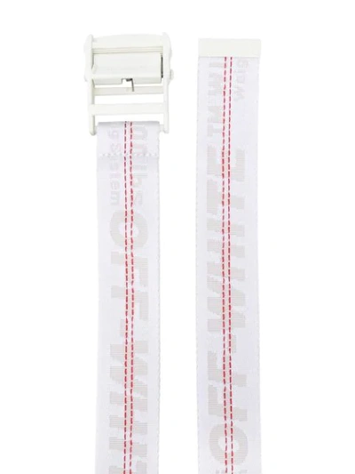 Shop Off-white Classic Industrial Buckle Belt In White