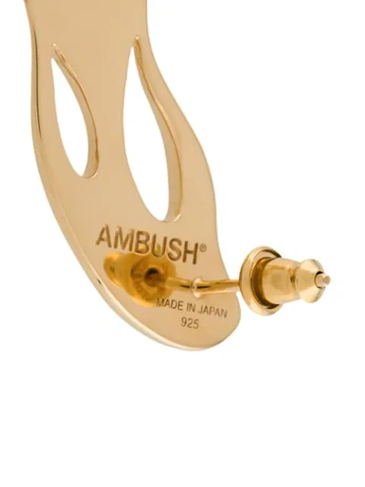 Shop Ambush Flame Sculpted Earring In Gold