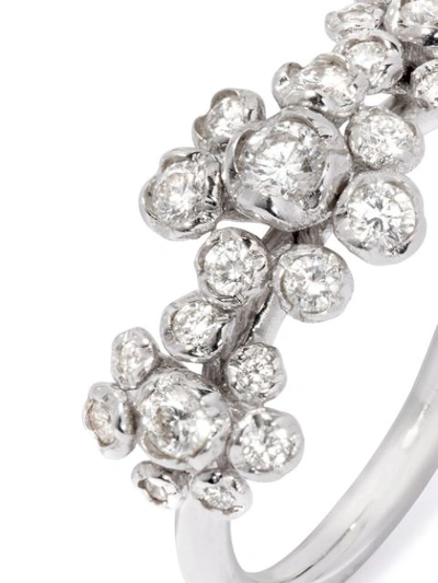 Shop Annoushka X Ramadan 18kt White Gold Marguerite Diamond Triple Ring In 18ct White Gold