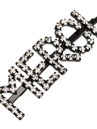 Shop Ashley Williams Merci Crystal-embellished Hair Pins In Metallic