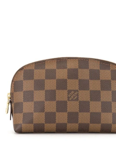 Pre-owned Louis Vuitton 2005  Damier Pochette Cosmetic Pouch In Brown