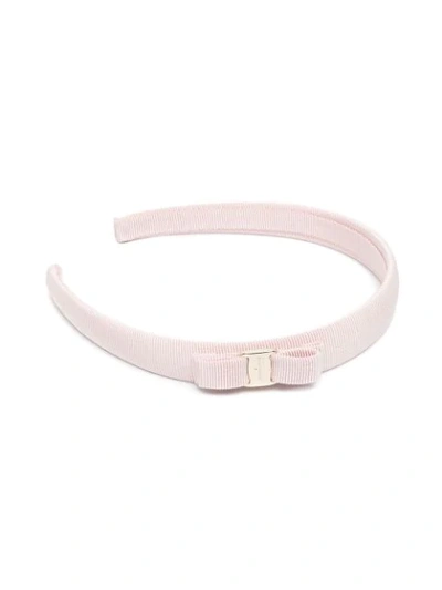 Shop Ferragamo Vara Bow-detail Headband In Pink