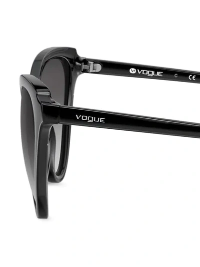 Shop Vogue Eyewear Mod Cut Cat-eye Frame Sunglasses In Black
