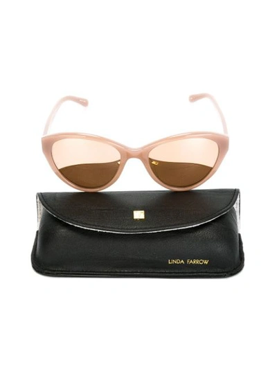 Shop Linda Farrow Cat-eye Sunglasses In Pink