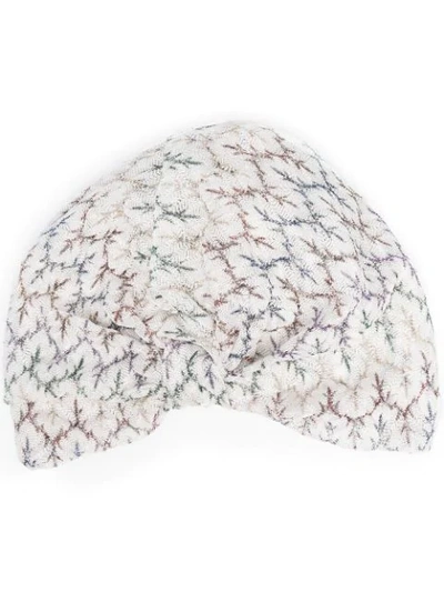 Shop Missoni Crochet-knit Turban In White
