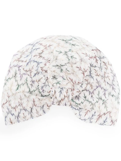 Shop Missoni Crochet-knit Turban In White