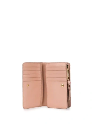 Shop Marc Jacobs The Quilted Softshot Compact Wallet In Neutrals