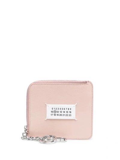 Shop Maison Margiela Logo-patch Wallet In Pink