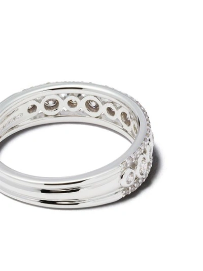 Shop Astley Clarke 14kt White Gold Diamond Triple Icon Nova Ring