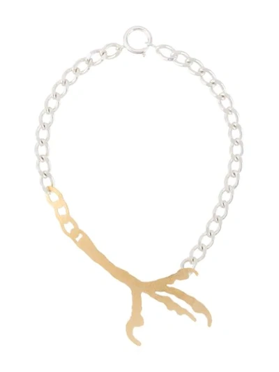 Wouters & Hendrix Talon Charm Necklace In Silver