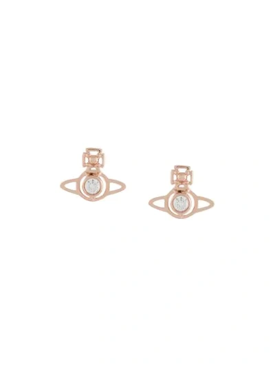 Shop Vivienne Westwood Small Orb Pendant Earrings In Metallic