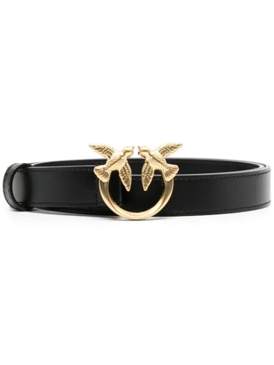 Shop Pinko Love Adjustable Belt In Black