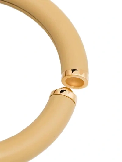 Shop Bottega Veneta Ring-style Choker Necklace In Neutrals