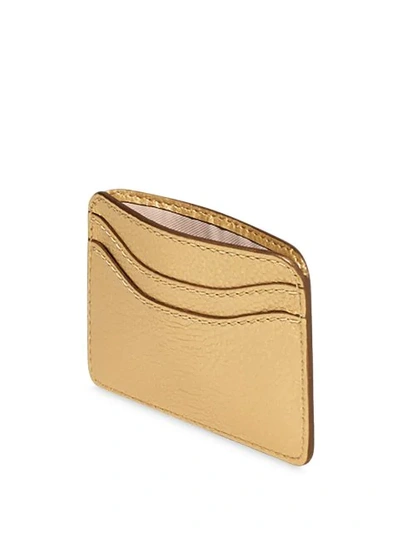 Shop Marc Jacobs The Softshot Pearlized Card Case In Yellow