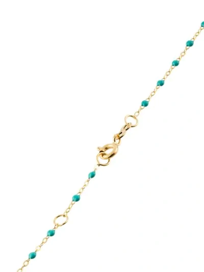 Shop Gigi Clozeau Blue 18kt Yellow Gold Beaded Necklace