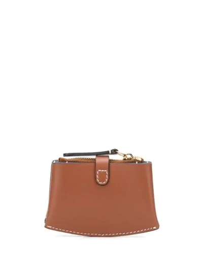 Shop Wandler Corsa Card Holder In Brown