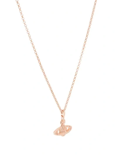 Vivienne Westwood Mini Bas Relief Pendant Necklace In Gold