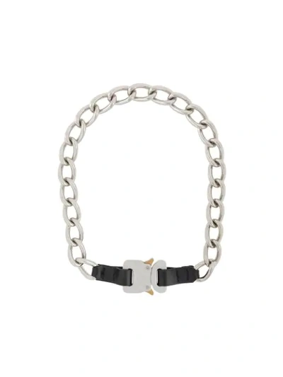 Shop Alyx Buckled Chain Necklace In Silver