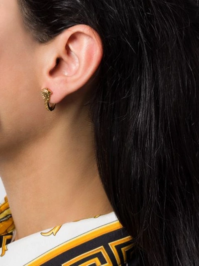 Shop Versace Medusa Cuff Earrings In Gold