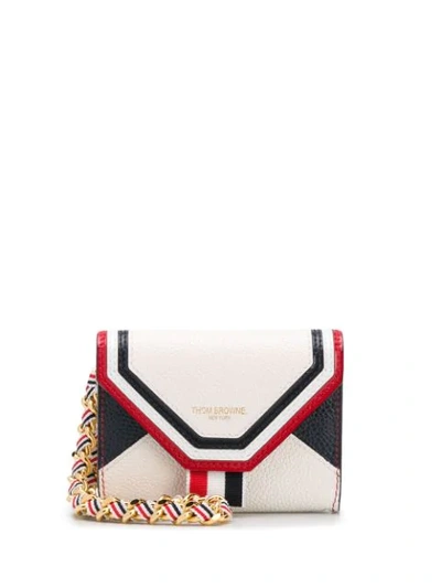 Shop Thom Browne Continental Wallet In White