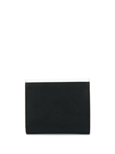 Shop Marni Colour-block Trifold Wallet In Black