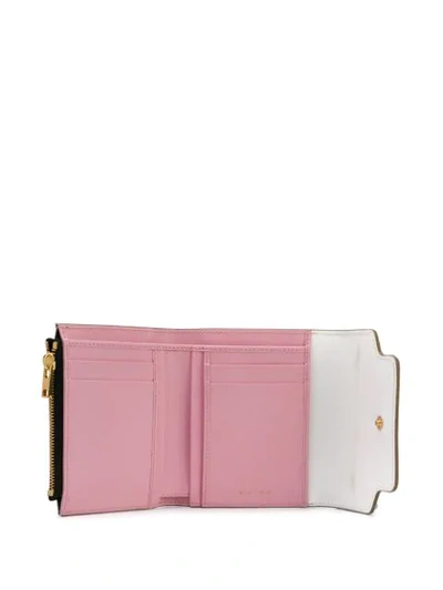 Shop Marni Colour-block Trifold Wallet In Black