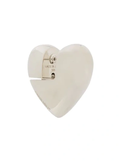 Shop Ambush Heart-shape Single Earring In Silver