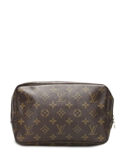 Pre-owned Louis Vuitton 1986  Trousse Toilette Bag In Brown