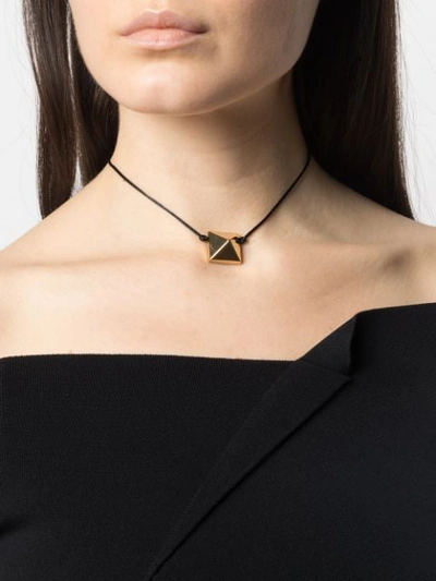 Shop Valentino Call Me  Necklace In Gold