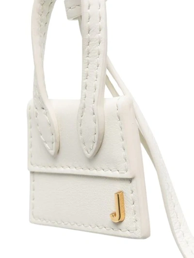 Shop Jacquemus Bag-charm Keyring In White