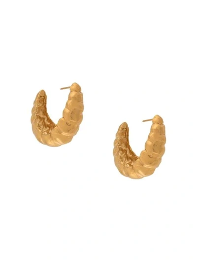 Shop Alighieri The Apollo's Song Earrings In Gold